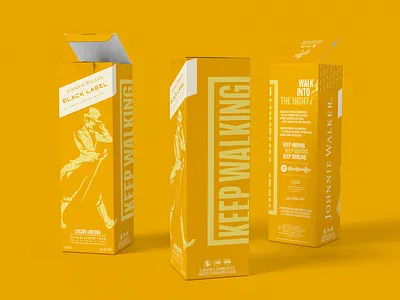 Johnnie Walker Black Label - Packaging branding design johnnie walker packaging design print print design whiskey