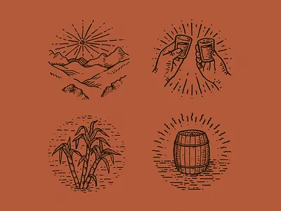 Cachaça (Spot Illustration) branding illustration spot vector vintage