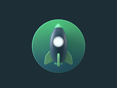 Vue_rocket loading 3d c4d loading rocket vue