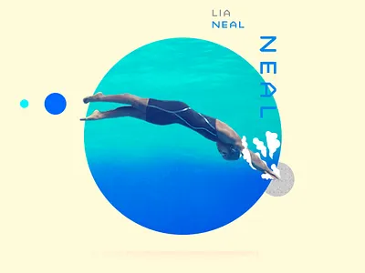 Lia Neal / Olympic Bronze Medalist aapi asian athlete design espn illustration lia neal photoshop sports typography