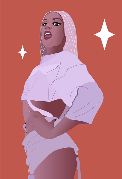 Pabllo Vittar brazil brazilian funk drag queen empowering illustration illustrator lgbt pabllo vittar pride vector