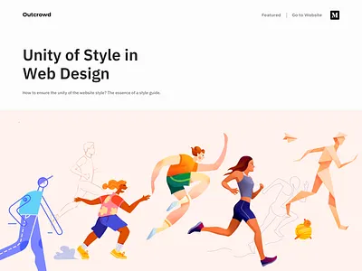 Unity of Style in Web Design - Blog branding clean colors design illustration landing minimal ui web web design website website design