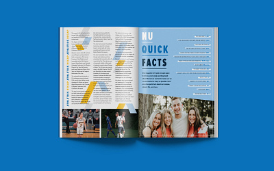 NU Pursuit Magazine Spring 2020 athletics college layout layout design magazine magazine design northwest shapes sports students university