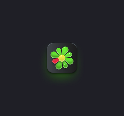 ICQ Big Sur big big sur design icon icq illustration skeuomorphism sur