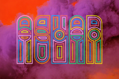 Neon Theater aslan beer bellingham branding brewery craft beer logo pnw psychedelic washington