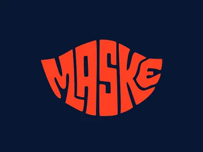 Maske clientwork clothing clothing brand corona virus coronavirus covid 19 covid19 custom lettering design facemask hand drawn handlettering illustration logo logotype mask procreate typography