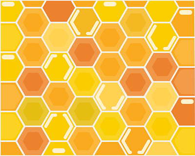 Honeycomb art background color design graphicdesign honeycomb illustration illustrator wallpaper yellow