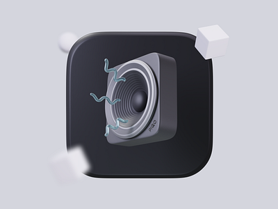 Speaker Icon for MacOS Big Sur 3d 3d logo 3dillustration big sur blender clay clayrender design icon icon design macos neomorphism render skeumorphism speaker ui vector