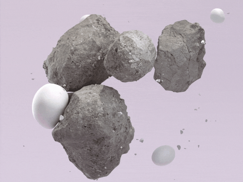 SOFTBODIES I 2020 3d abstract cinema4d motion design nature organic process redshift rock scans softbodies surreal