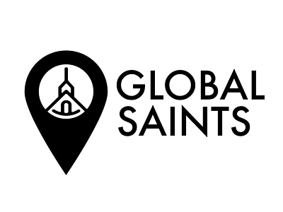 Global Saints Logo Mockup brand byu church location logo