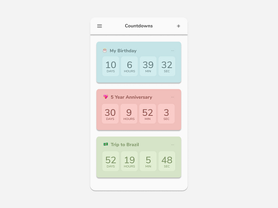 Daily UI (Day 14) - Countdown Timer dailyui dailyui 014 mobile