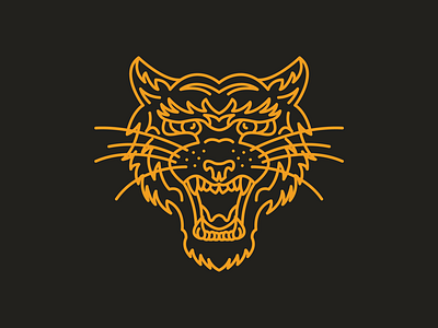 Meow ai brand branding cat color icon illustration line logo logo design mono line tiger