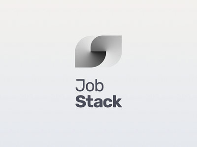JobStack Logo brand brand design brand identity branding branding concept branding design flutter gradient gray job application logo logo design logos logotype mobile app mobile app design mobile apps visual design