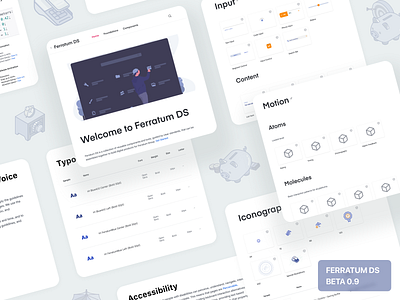 Ferratum Design System component library design language design library design system ferratum isometric icons motion