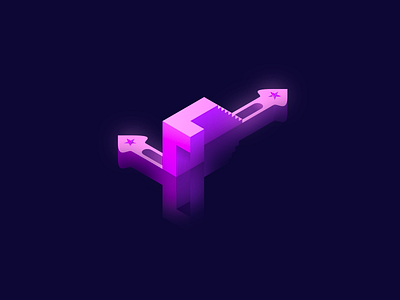 Strange Lodgings affinity art design glow illustration isometric minimal monument valley star