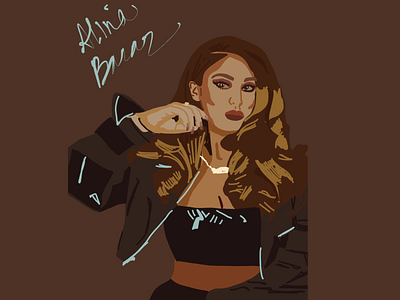 Alina Baraz design graphic illustration procreate procreate art vector