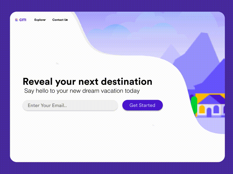 Example of daily ui #003: landing page