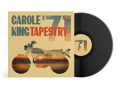 Carole King, Tapestry - Album Cover album art design graphic design illustration illustration design photography typography