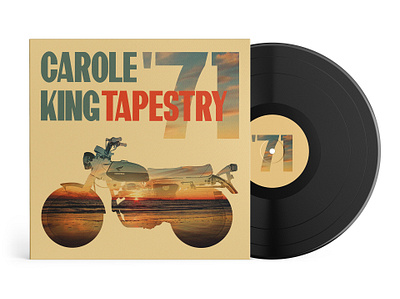 Carole King, Tapestry - Album Cover album art design graphic design illustration illustration design photography typography