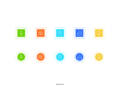 Shiny Icons Exploration color exploration iconography icons illustration ios shiny icons web web design