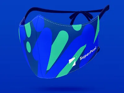 Mask work blue branding color crona design flat home icon logo logo pool logo s logos logotype mask pool typography ui