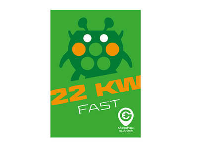 ChargePlaceGlasgow22KWFastAlienz branding clean design flat graphic design identity illustration minimal typography vector