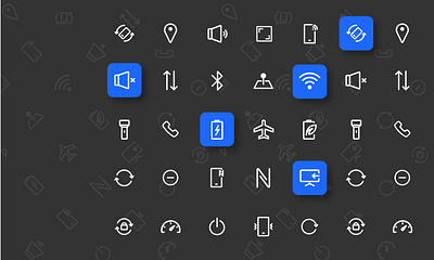 Android status bar icons android icons dark mode icon icon design icon set iconography icons idenity