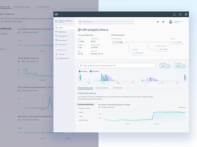 Enterprise Data Operations Tool Redesign charts cloud complexity computing dashboards data data viualization datacenters enterprise enterprise ux infrastructure virtual infrastructure virtual machine vmware vmwaredesign