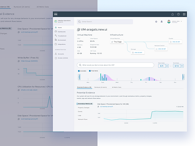 Enterprise Data Operations Tool Redesign charts cloud complexity computing dashboards data data viualization datacenters enterprise enterprise ux infrastructure virtual infrastructure virtual machine vmware vmwaredesign