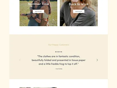 The Closet clothing design fashion minimal type typography ui ux web website