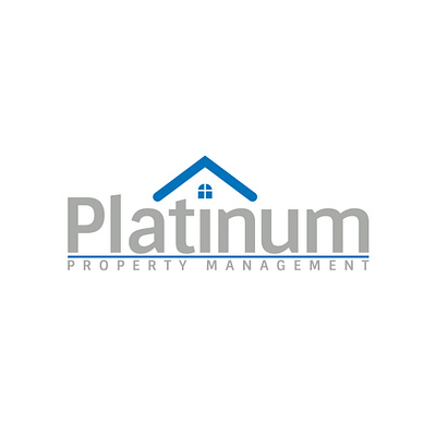 Platinum Property Management logo brand identity branding business cards business logo company brand logo company logo design logodesign typography vector