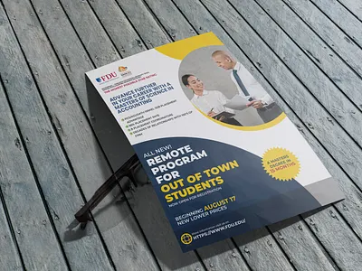 Flyer design for masters program accounting adobe adobe photoshop creative design flyer flyer artwork flyer design masters photoshop professional simple