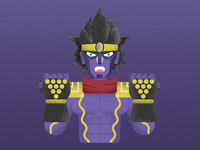 Jojo's Bizarre Adventure - Star Platinum anime illustration illustrator jjba jojo star platinum texture vector