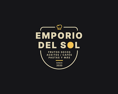 Emporio del Sol Logo adobe branding design emporium food illustrator logo vector