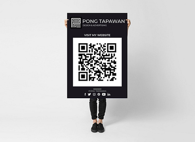 QR Code to my website mock up photo editing photography photoshop