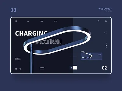 Web Layout Practice 08 design powerpoint design ppt product slide ui ui design ux web web design