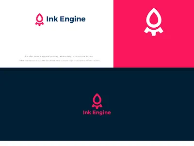 Ink Engine 01 abstract art artwork branding icon logodesign minimalist logo ui ux vector