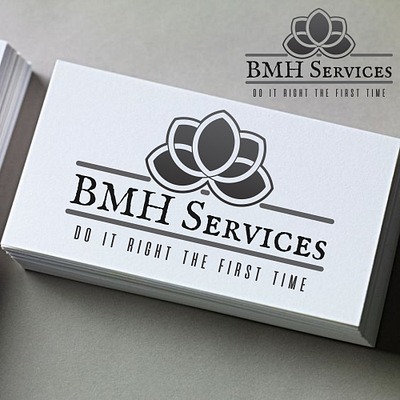 BMH Services brand design packaging elegant design letterhead logo company brand