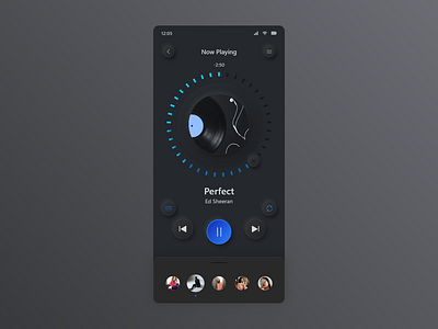 Music Player design music neumarphism player redesign ui