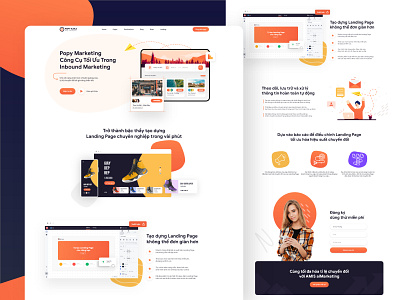 Landing page Popy Marketing illustration landingpage popy kaka webdesign website