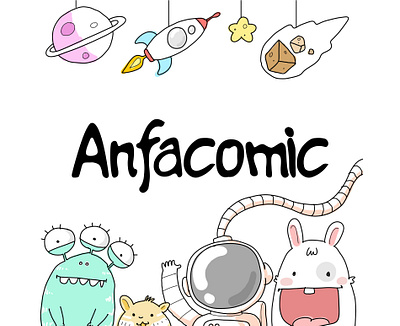 Anfacomic Font branding design font font awesome font design font family fonts fontserif hand lettering typography