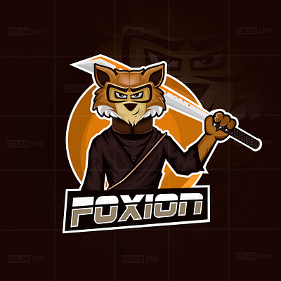 Fox Mascot Logo branding cartoon esportlogo fox logo icon illustration logo mascot logo portrait typography