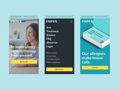 "Curex" medtech website branding identity logo medecine mobile mobile ui ui ui ux ui design uidesign uiux web web design webdesign website website design лого