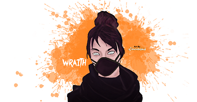 Wraith Apex Legends Digital art autodesk sketchbook cartoon illustration design game art illustration sketch