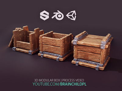 [YT video] 3d Game Asset Creation in Blender, Substance & Unity 3d 3d artist 3d game art 3d model 3d modeling blender blender3d box game art game design low poly lowpoly modeling rendering sculpting substance wood wooden