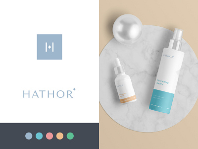 Hathor Final Logo beauty beauty brand beauty identity brand identity cosmetics hathor logo logo design minimalist modern natural organic packaging packaging design skincare skincare brand wellness woman women wordmark