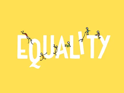 Equality equality hand drawn handlettering human illustration inequality lgbt polish psychology rainbow
