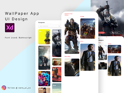 Wallpaper Display App UI