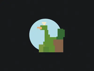 Pixel Peacock House illustration pixel pixelart sketch vector