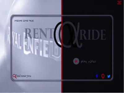 Rent a Ride brand design branding rent ride template typography uidesign uxdesign